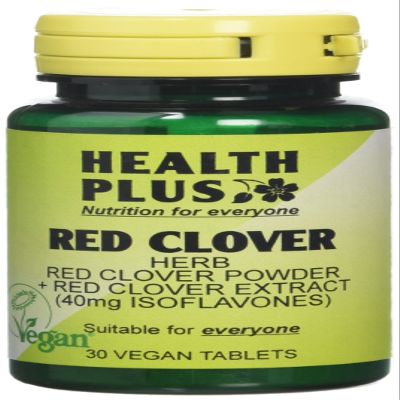 Health Plus Red Clover (40mg Isoflavones) Women's Health Plant Supplement - 30 Tablets