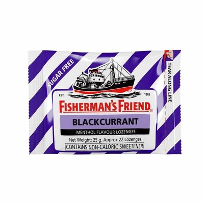 Fisherman's 25g Friend Blackcurrant Flavour Lozenges with Sweeteners