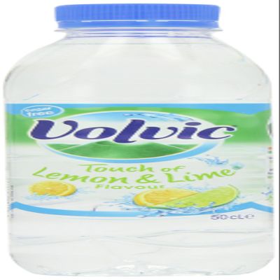 Volvic Sugar Free Touch of Lemon and Lime Flavour Water 500 Ml (Pack of 24)