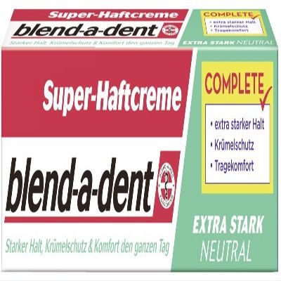 Blend-a-med Super-Haftcreme extra strong -neutral- 67%, 3 Pack (3 x 47 g)