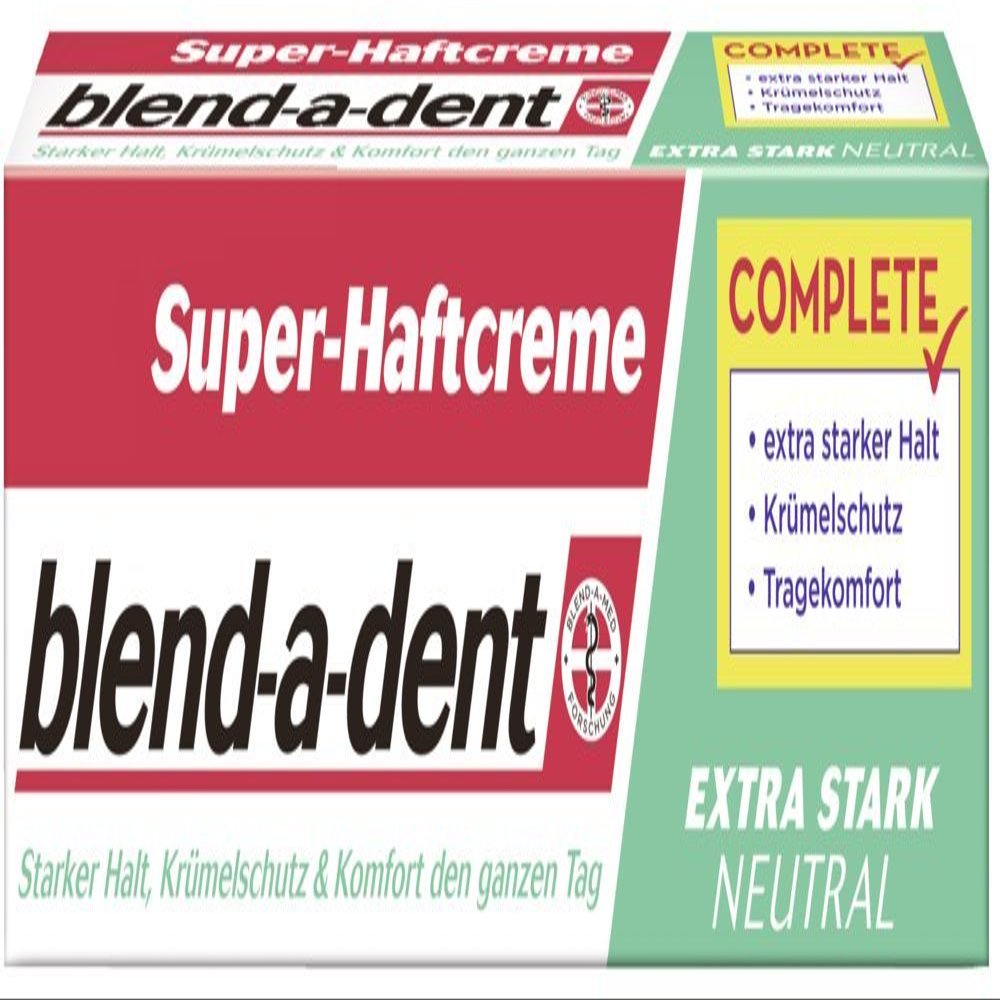 Blend-a-med Super-Haftcreme extra strong -neutral- 67%, 3 Pack (3 x 47 g)