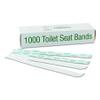 Bagcraft 300591 Sani/Shield Printed Toilet Seat Band, Paper, Blue/White, 16" Wide x 1-1/2" Deep (Case of 1000) view 1