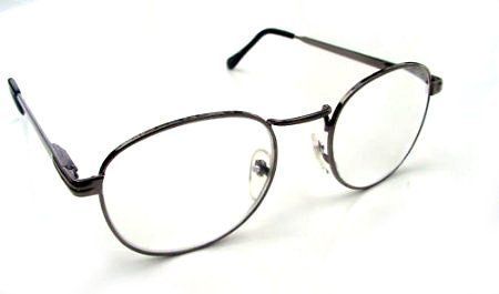 4 X NEW SPRUNG ARM READING GLASSES GUNMETAL FRAMES +3.0 5006