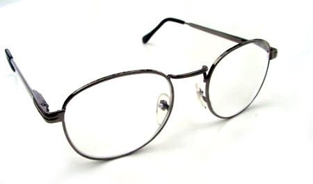 4 X NEW SPRUNG ARM READING GLASSES GUNMETAL FRAMES +3.0 5006
