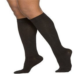 Sigvaris 232CSSW99 230 Cotton Series 20-30 mmHg Womens Closed Toe Knee Highs - 232C - Size- SS , Color- Black 99