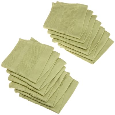 Design Imports CAMZ76308 Fresh Pear Organic Cotton Waffle Cloth, (Pack of 12)