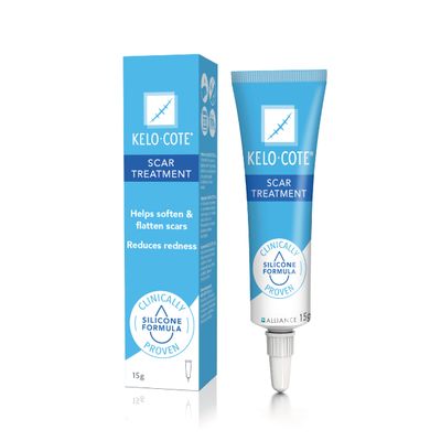 KELO-COTE Scar Gel 15g  Silicone Scar Treatment - Clinically Proven to Reduce Raised Scars - Reduces Redness & Itching, Ideal for Surgical, Burn & Acne Scars - Old & New Scars