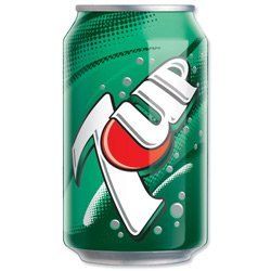 7UP Regular Soft Drink Can 330ml Ref A01095 [Pack 24]