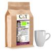 C & T Bio Espresso Crema | Deceased 100% Arabica Coffee 1000g Decaffeinated Whole Beans in Electric Paper Bag view 2