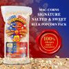 MacCorns - Salted & Sweet Popcorn Mix - 2.7kg Bulk Pack - Freshly Popped & Shipped Directly by MacCorns - Serves up to 60 Guests - Ideal For Parties, Events & Large Gatherings - Allergen FREE ! view 2