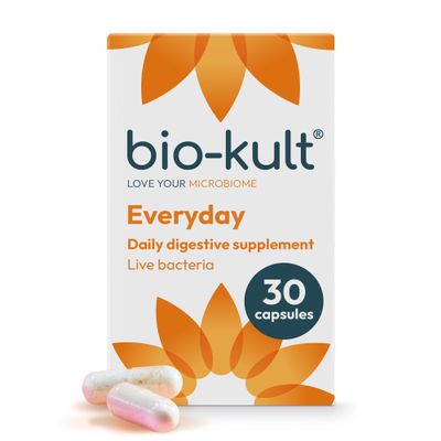 Bio-Kult Everyday | 14 Strains | Daily Gut Support for Ages 3+ | Multi-Strain Probiotic | 30 Capsules