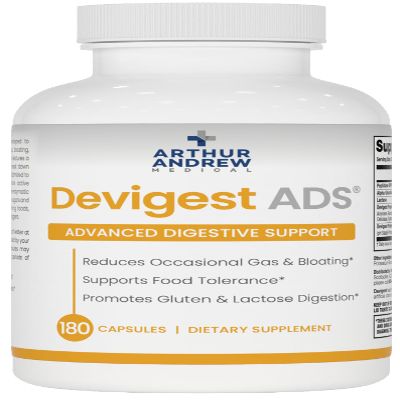 Arthur Andrew Medical - Devigest - Advanced Digestive Support - Full Spectrum Digestive Enzyme Blend - 180 caps