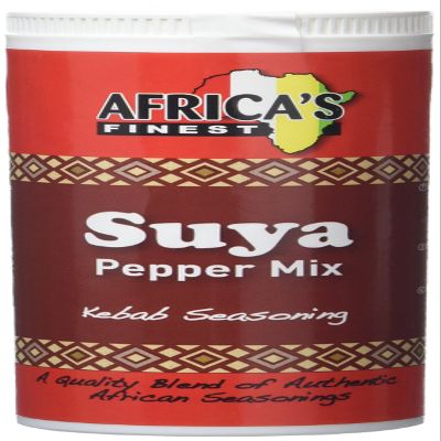 Africas Finest Suya Pepper Mix 100 g (Pack of 6), Authentic African Spice Blend with Chilli, Ginger, Coriander, Rosemary & Nutmeg, Ideal Seasoning for Grilling, Roasting & Everyday Cooking