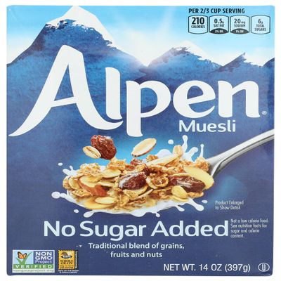 Alpen One 14Oz. Cereal No Sugar Added