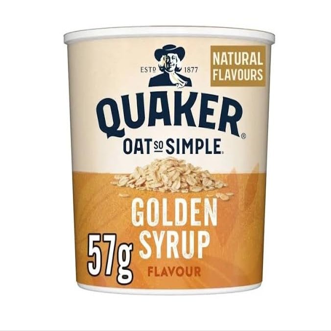 Quaker Oat So Simple Golden Syrup Porridge Pots, 57 g (Pack of 8)