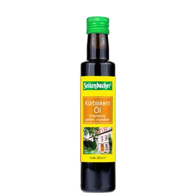 Seitenbacher Organic Pumpkin Seed Oil Cold Pressed Pure Nativ/1 Pressung Pack of 1 x 250 g