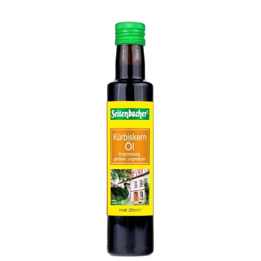 Seitenbacher Organic Pumpkin Seed Oil Cold Pressed Pure Nativ/1 Pressung Pack of 1 x 250 g