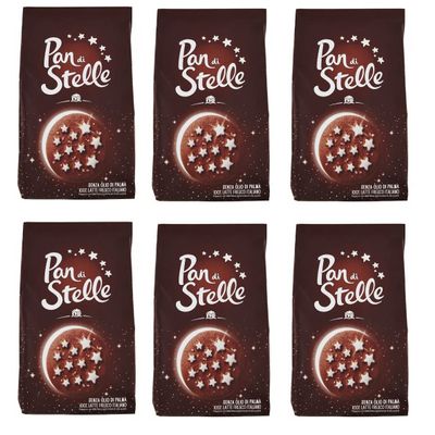 6x Mulino Bianco Cookie 'Pan di Stelle', 350g