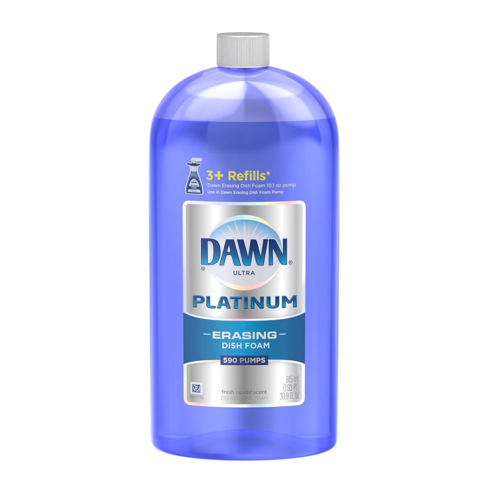 Dawn Direct Foam Dishwashing Foam, Money Saving Refill, Fresh Rapids - 910ml (1.93pt) 910ml, Pack of 1