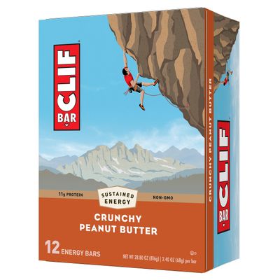 Cliff Energy Bars Crunch Peanut Butter 12 Bars 68g/bar