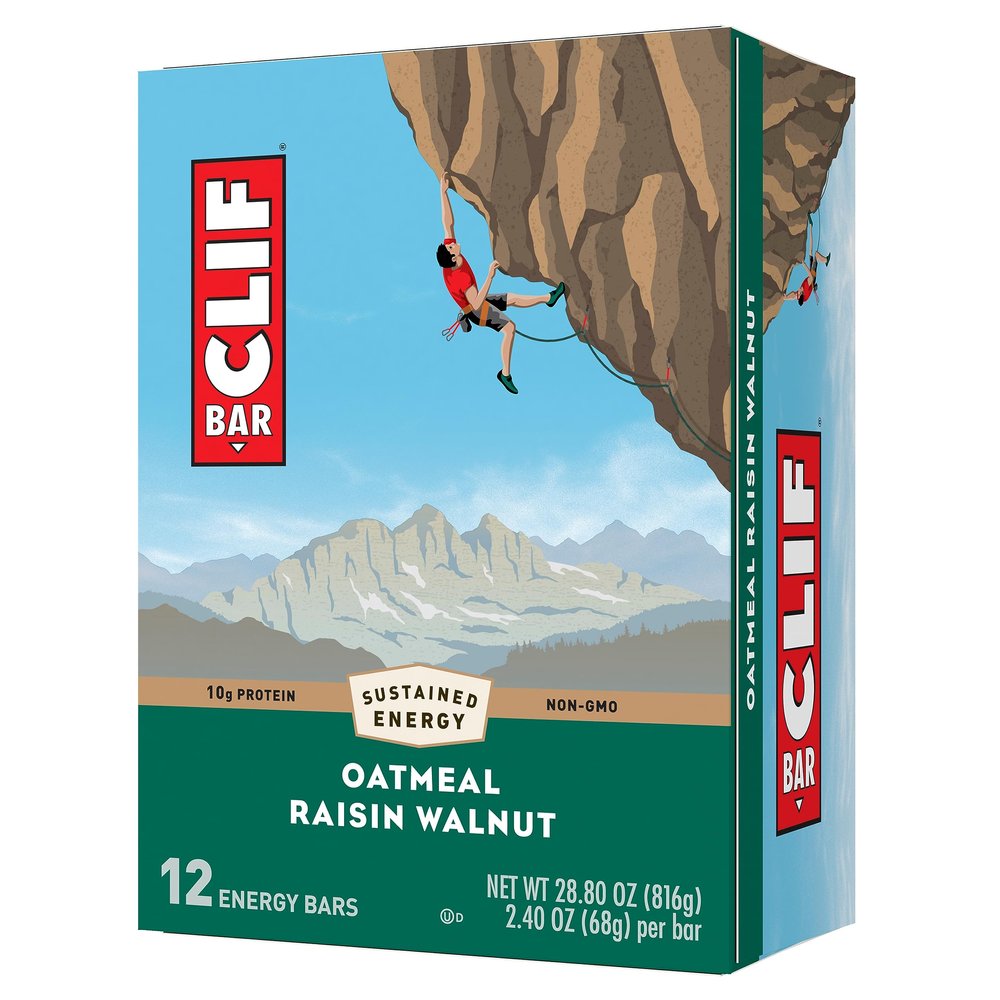 Clif Bar Energy Bars, Oatmeal Raisin Walnut, 2.4 Ounce, 12 Count