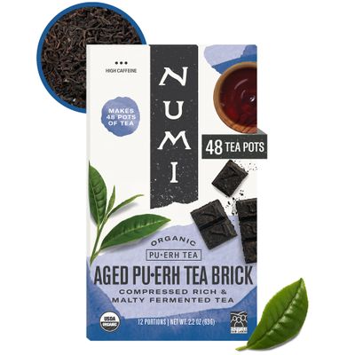 Aged Puerh Tea Brick, BIO - Numi Tea