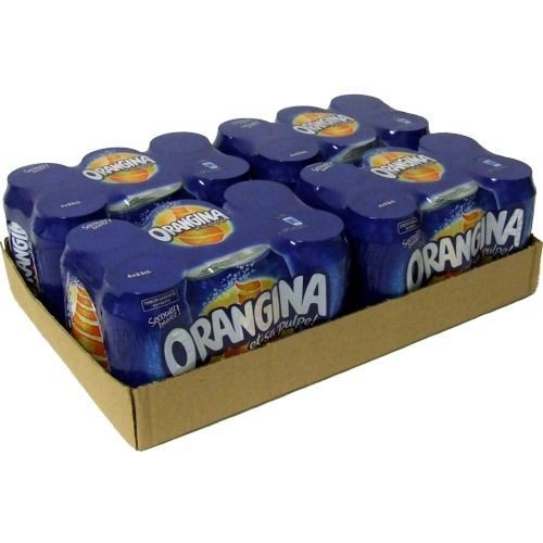 Orangina  Lemonade and Orange Juice with Pulp 2%. 24 x 33 cl Containers. BBQ