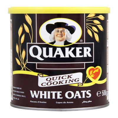 Quaker White Oats 500 gram Tin