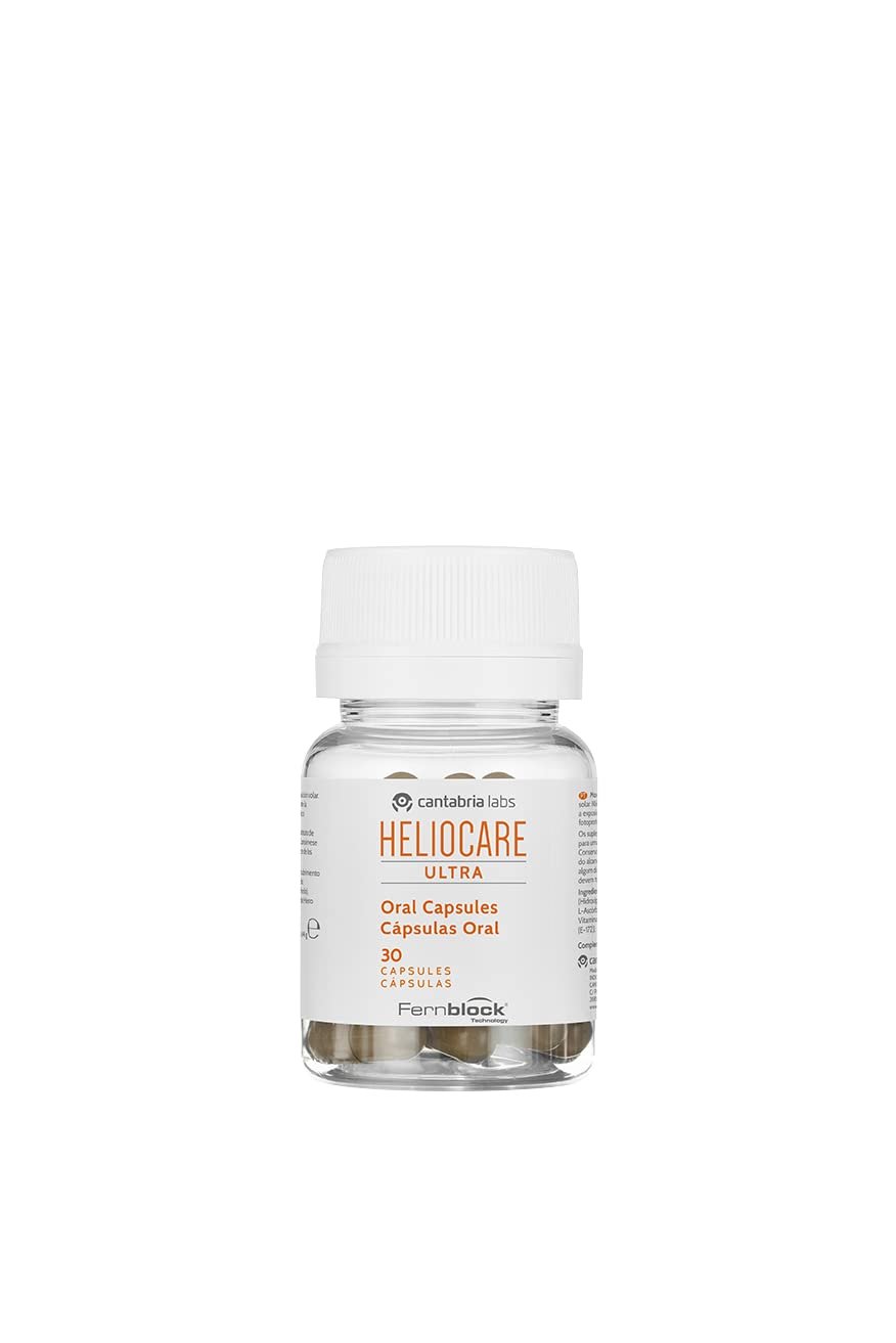 Heliocare Ultra Capsules (30 Capsules) Sun Protection Supplements | Extra Protective Skin Care Boost - Increase Resistance to Sun Damage | Protects Against UVA, UVB, Visible and Infrared Hazards