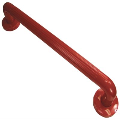 Aidapt Red Safety 300mm (12") Ribbed UPVC Plastic Grab Bar Support Rail Aid