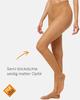 Nur Die Fit in Shape 40 Denier Strong Support Large Sizes Semi Opaque Fine Tights Silky Matte Look Relieves Legs Comfort Waistband Women, amber, XL view 3
