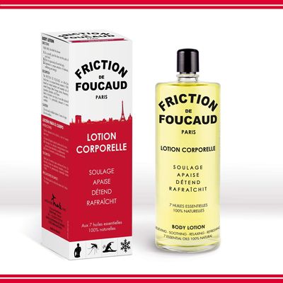 Foucaud Friction DE FOUCAUD - 500ml Glass Bottle - French Brand Established in 1946 - Essential Oil Elixir - Energy, Freshness, & Well-Being.