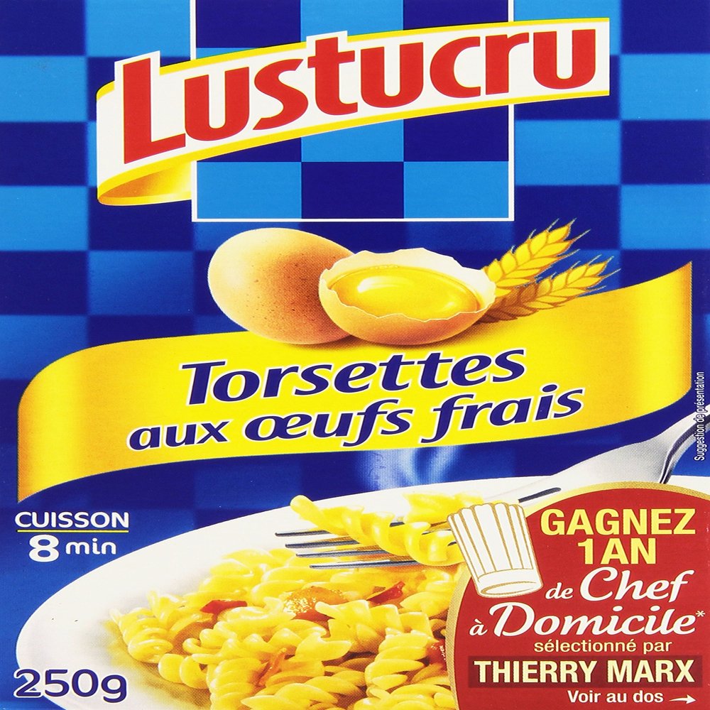 Dfte lustucru Pasta torsettes Fresh Egg 250 g