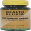 Health Plus Vitamin D3 400iu (10g) : Vitamin D Supplement - 90 Tablets, in a planet-friendly 99% recycled pot view 1