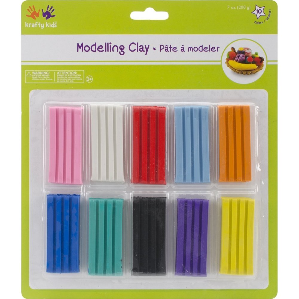 Multicraft Imports Modeling Clay 200g 10/Pkg-Assorted