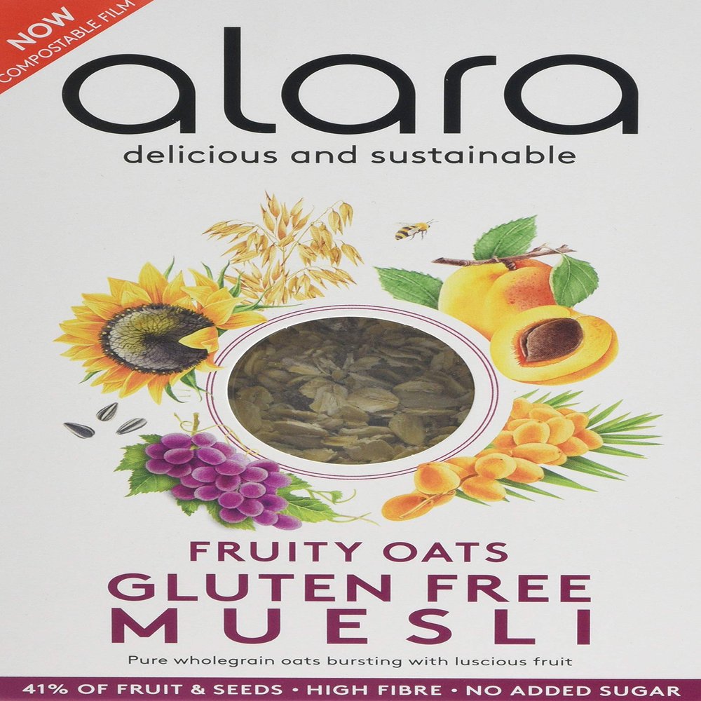 Alara Fruity Oats Gluten Free Muesli 500 g (Pack of 3)