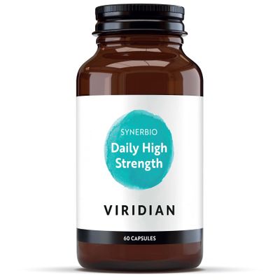 Viridian - Synerbio High Strength Daily - 60 Caps | 20 Billion Friendly Bacteria with Prebiotic Fibre | Ideal to Use During & After Illness | Dairy-Free & Vegan | Nutritionist Formulated