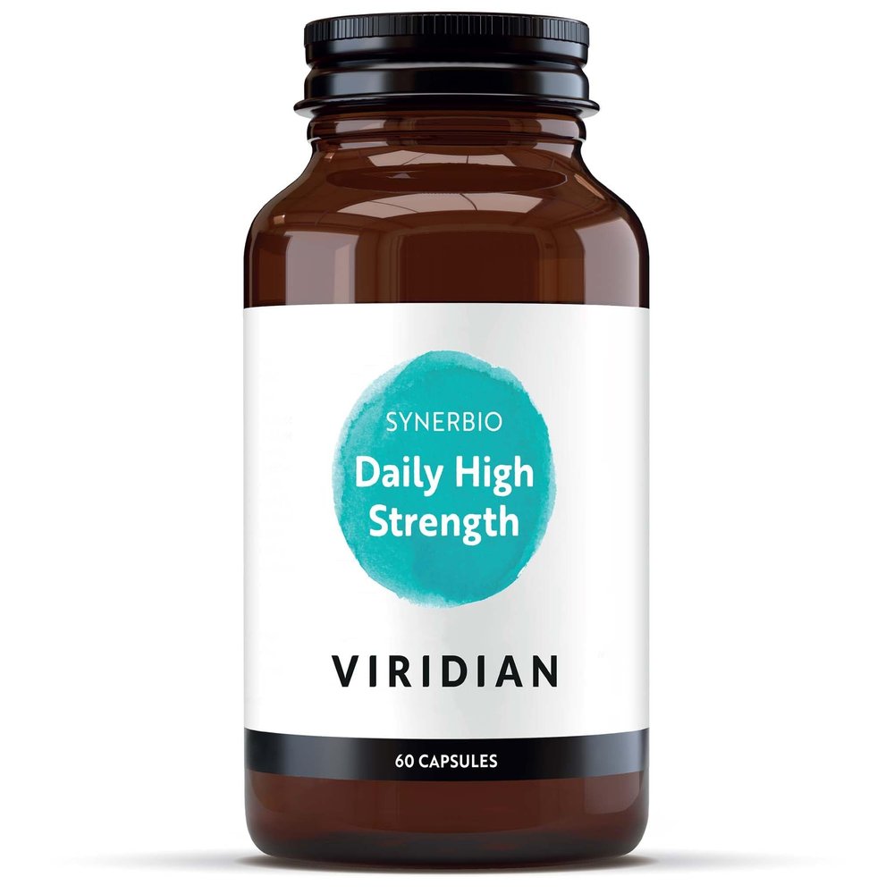 Viridian - Synerbio High Strength Daily - 60 Caps | 20 Billion Friendly Bacteria with Prebiotic Fibre | Ideal to Use During & After Illness | Dairy-Free & Vegan | Nutritionist Formulated