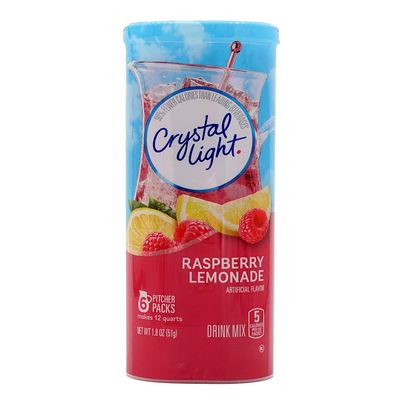Crystal Light Raspberry Lemonade Drink Mix Makes 12 Quarts 51g