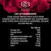 1883 Maison Routin Premium Raspberry Syrup Made with Pure Cane Sugar & Real Fruit Juice for Cocktails, Mocktails, Iced Tea and Baking, Vegan-Friendly, Natural Flavours - 1L Glass Bottle view 3