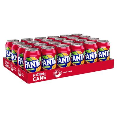 Fanta Fruit Twist Pack Of 24x330ml Cans