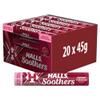 Halls Soothers Cherry Flavour Lozenges, Gentle Soothing with Real Fruit Juice, 45 g (Pack of 20) view 1