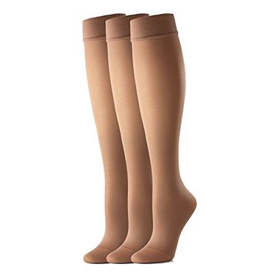 Activa Stocking Liners 3 Pack 10mmHg: Sand, Small, Open Toe