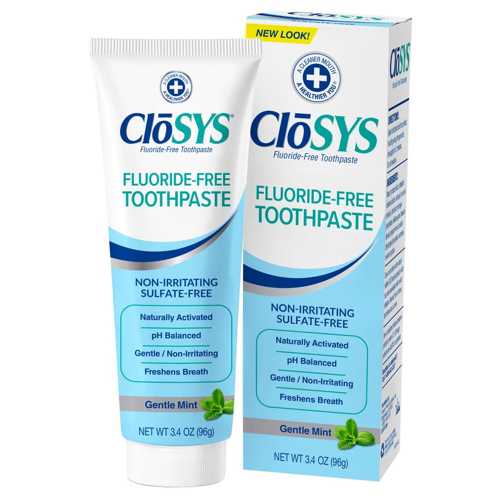 CloSYS Fluoride Free Toothpaste, 3.4 Ounce by CloSYS