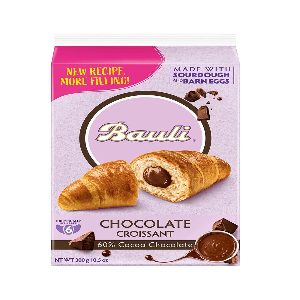 BAULI croissant filled chocolate x6 gr300 biscuits and sweets