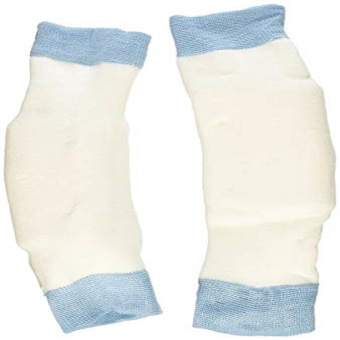 Rolyan Elbow/Heel Protectors, Pair of Medium/Large 11" Heel or Elbow Sleeves with Gel Pad Protects Skin and Relieves Pressure, Knit Support Prevents Ulcerations, Elbow Protectors for Elderly