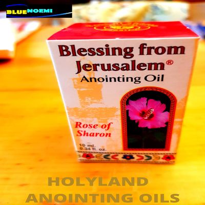 Ajudaica Rose Of Sharon Jerusalem Anointing Oil 0.34 Fl.oz From The Land Of The Bible