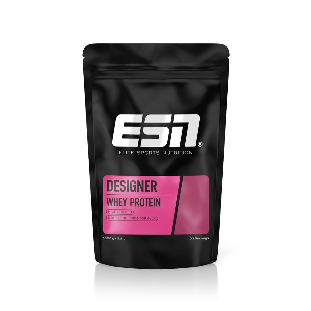 ESN Whey Protein Powder, Designer Vanilla Protein Powder, 1000g, 33 Servings with up to 23g Protein per Serving, Vegetarian