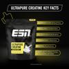 ESN Ultrapure Creatine Monohydrate, 500 g / 1.1 lbs Creatine Powder, 142 Servings - Vegan - Made in Germany, Laboratory Tested view 2