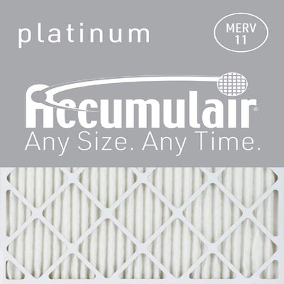 10X20X1 (9.5 X 19.5) Accumulair Platinum 1-Inch Filter (MERV 11) (6 Pack)
